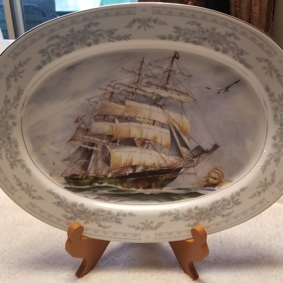 Vintage, Somerset 14" Oval Ship Platter - Picture 2 of 6